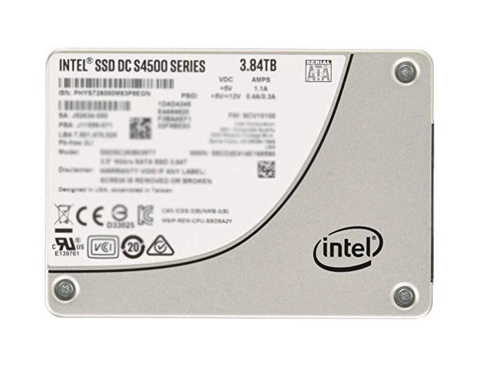 400-ATIC Dell DC S4500 3.84TB TLC SATA 6GB/s Read Intensive Enterprise 2.5-inch Solid State Drive