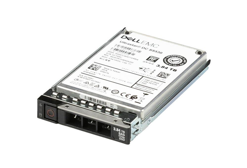 400-BBRK DELL 3.84tb Ssd Sas Read Intensive 12gbps 512e 2.5in Drive With-tray For 14g Poweredge Server