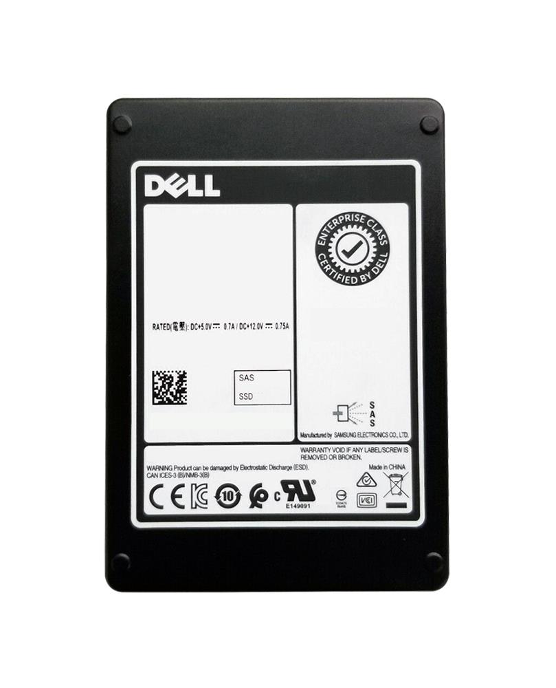 400-BEOQ DELL 960gb Self-encrypting Sed Sas-12gbps Mixed Use Bics Flash 3d Tlc 2.5in Hot-plug  Certified Solid State Drive With Tray For 14g Poweredge Server