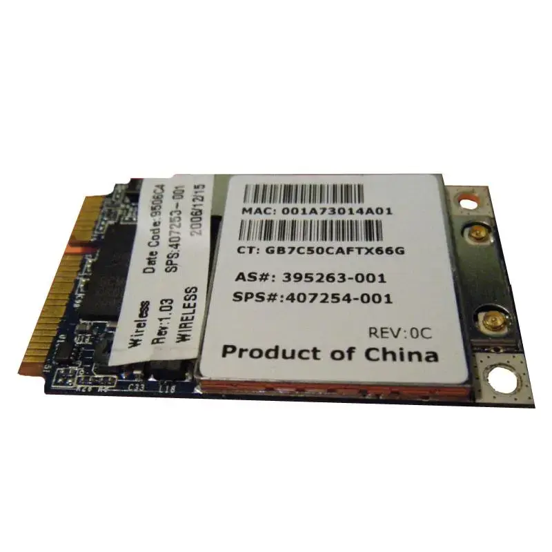 407253-001 HP Mini PCI-Express 54G Wi-Fi IEEE 802.11b/g...