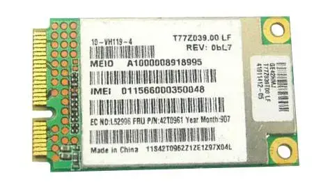 42T0961 IBM Lenovo Wireless UNDP BroadbAnd PCI Express ...
