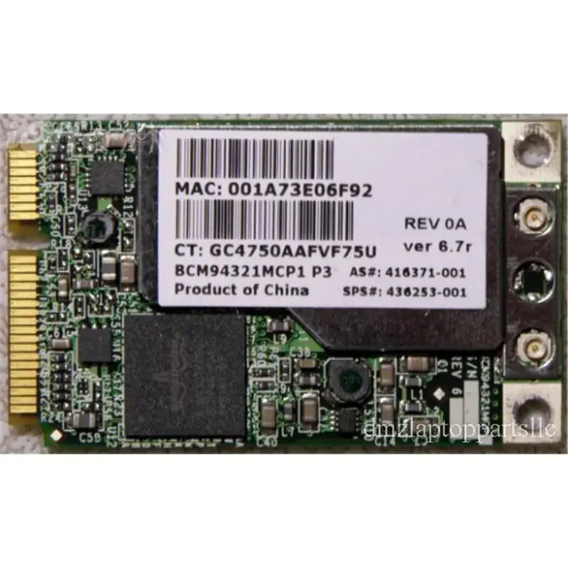 436253-001 HP Mini PCI-Express 54G Wi-Fi IEEE 802.11a/b/g High-Speed Embedded Wireless LAN Network Adapter with Bluetooth