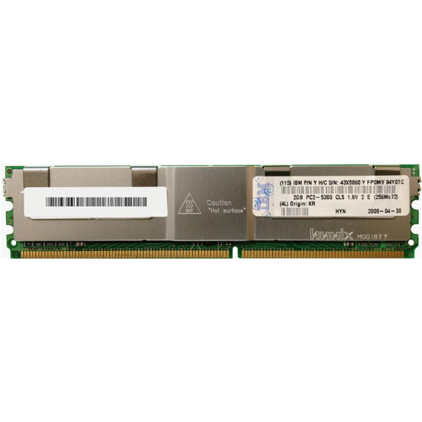 43X5060 IBM 2GB DDR2-667MHz PC2-5300 ECC Fully Buffered...