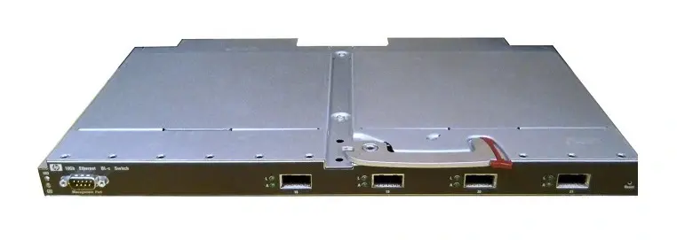 447116-001 HP BladeSystem c-Class 16 X 10/100/1000 + 4 X 10 Gigabit XFP Ports 10GB Managed Network Switch