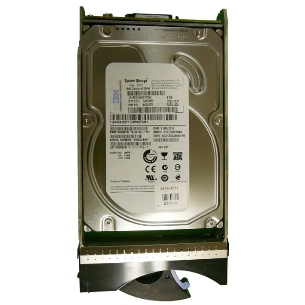 44X2459 IBM 1TB 7200RPM SATA 3GB/s E-DDM INT 3.5-inch Hard Drive with Tray