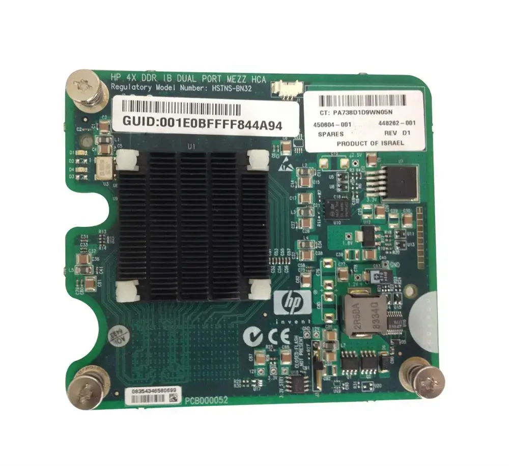 450604-001 HP 4x DDR Infiniband Dual-Port PCI-Express M...