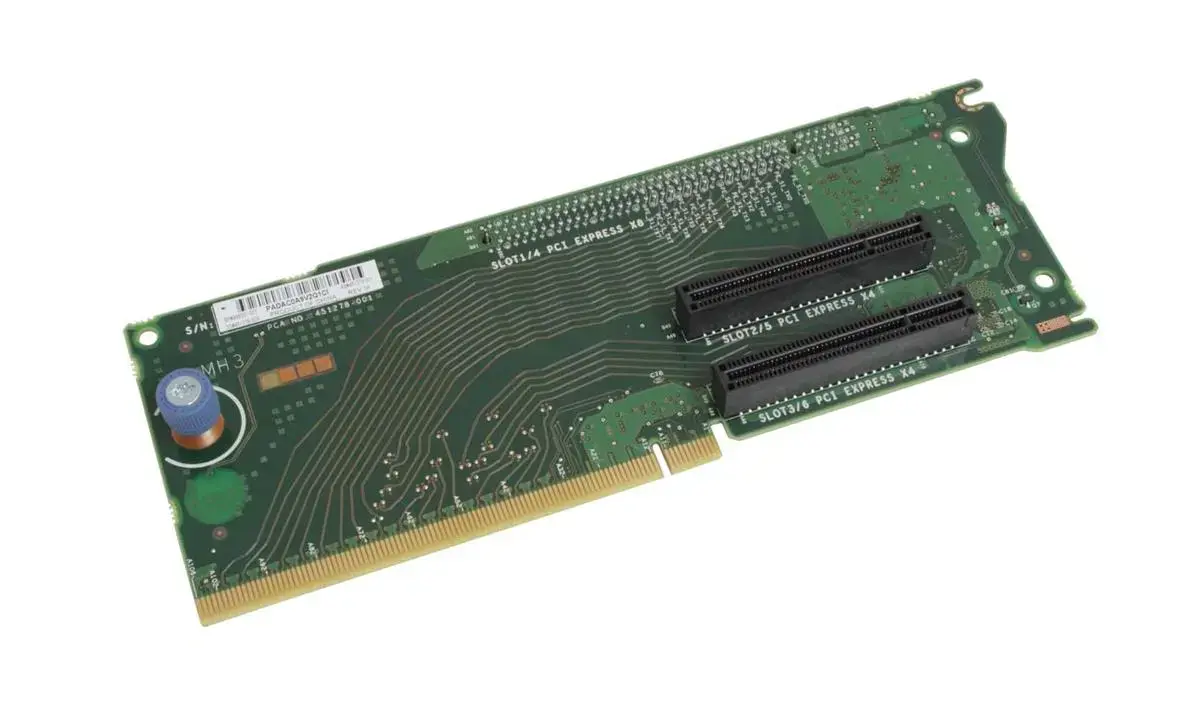 451278-001 HP 3-Slot PCI-Express Riser Card for ProLiant DL380 G6 Server