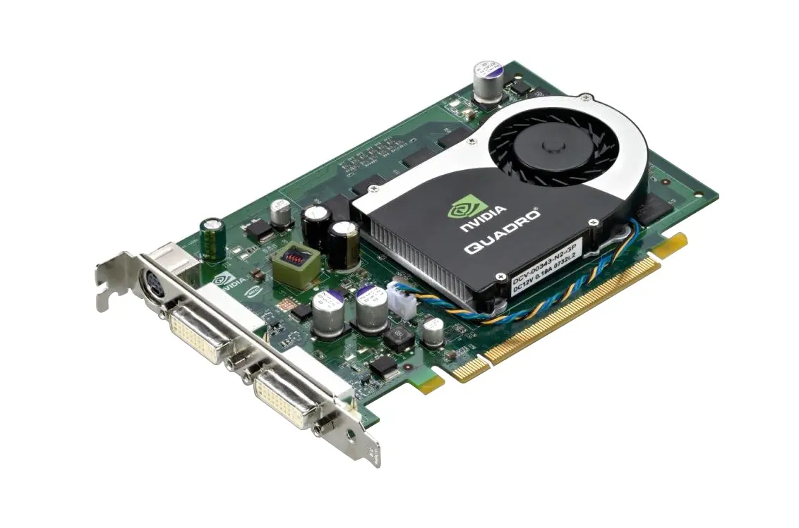 454317-001 HP Nvidia Quadro FX1700 PCI-Express x16 512MB Memory (3840 X 2400 Resolution) Dual DVI HDTV out Video Graphics Card
