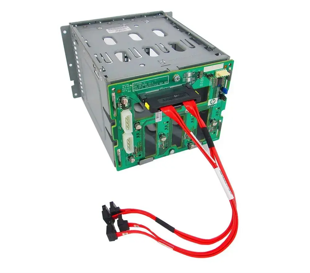 459191-001 HP SAS/SATA Hard Drive Cage with Backplane Board for ProLiant ML150/ML310 G5/G5P Server