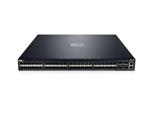 468-8875 Dell PowerConnect N4064F 48-Port 48 X 10 Gigabit SFP+ 2 X 40 Gigabit QSFP+ L3 Managed Stackable 1U Rack-Mountable Switch