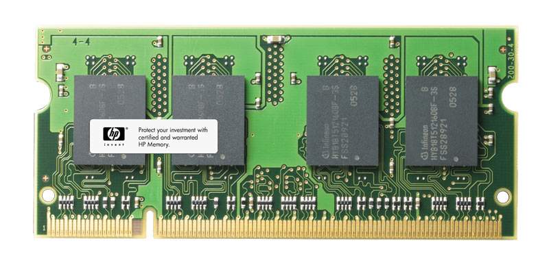 480382-001 HP 2GB DDR2-800MHz PC2-6400 non-ECC Unbuffered CL6 200-Pin SoDIMM 1.8V Memory Module