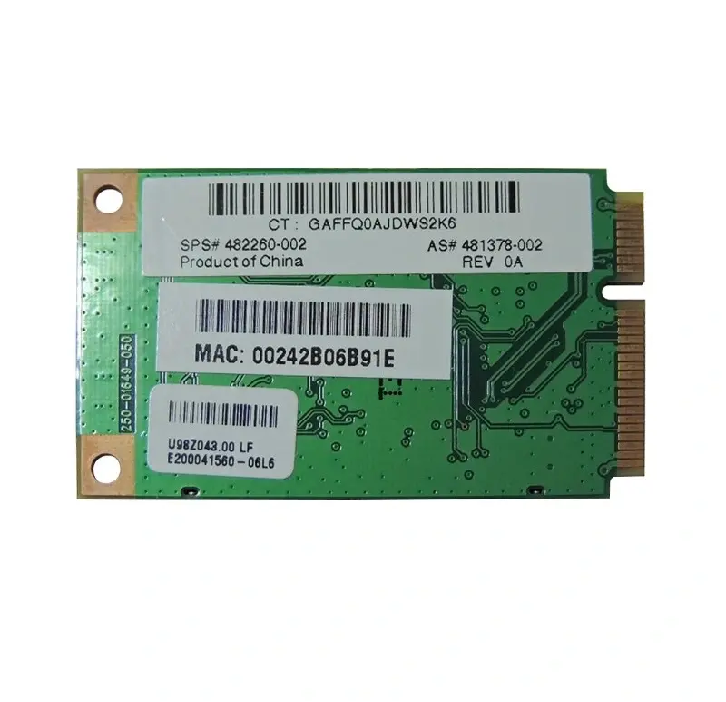 481378-002 HP Mini PCI IEEE 802.11a/g/n Wireless LAN Ne...