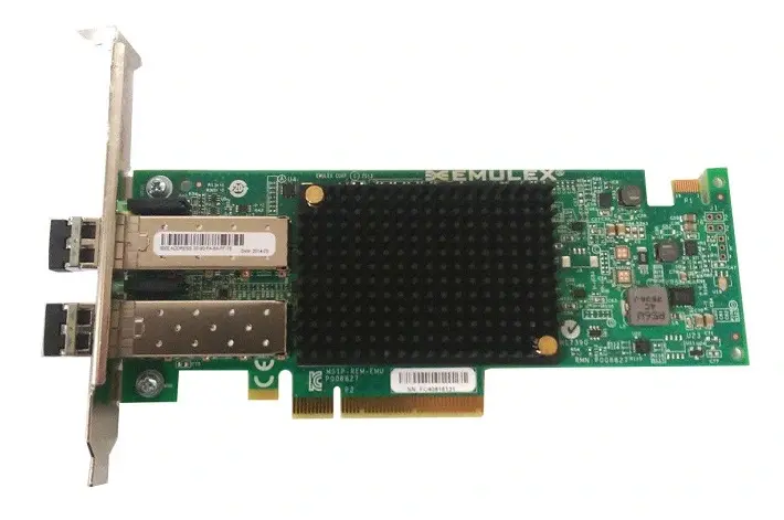 4XC0F28722 Lenovo / Emulex OCe14102-UM 10GB Fibre Channel x2 SFP+ PCI Express 3.0 x8 Network Adapter