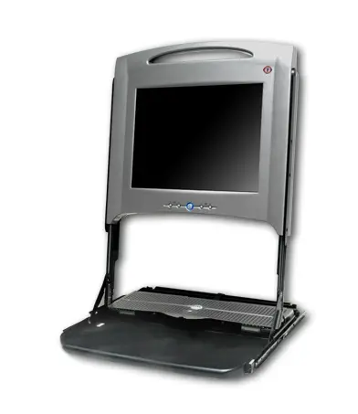 4U133 Dell 15-inch Rack Mount TFT Monitor With Rails 1U No Keyboard and Mouse