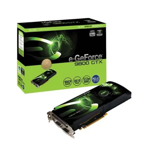 512-P3-N871-TR EVGA Nvidia GeForce 9800GTX 512MB 256-Bit GDDR3 675MHz PCI-Express Dual DVI Video Graphics Card