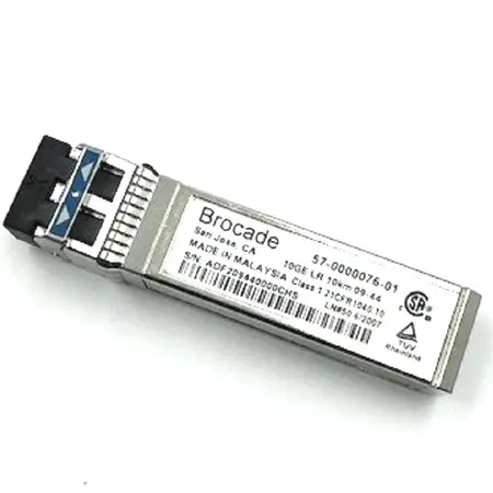 57-0000076-01 Brocade 10GB/s 10GBase-LR Single-Mode Fiber 10km 1310nm LC Connector SFP+ Transceiver Module