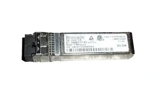 57-1000117-01 Brocade 8GB FC 850nm SW SFP+ Fiber Optic Transceiver