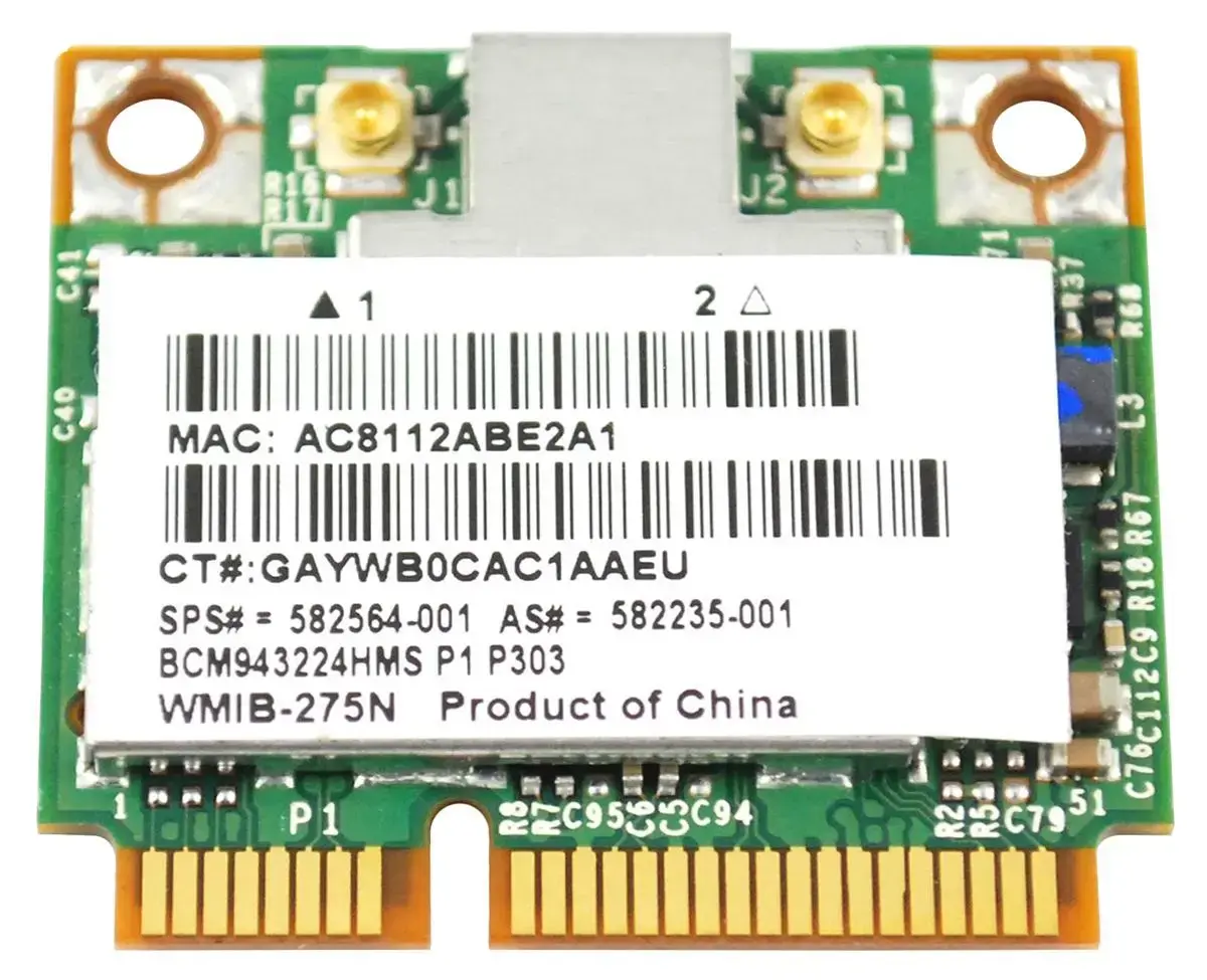 582564-001 HP Half Mini PCI-Express IEEE 802.11a/b/g/n ...