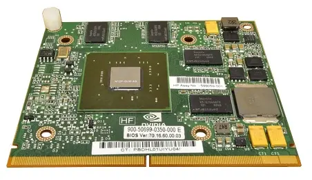 595821-001 HP Nvidia Quadro FX 880M 1GB DDR3 128-Bit Vi...