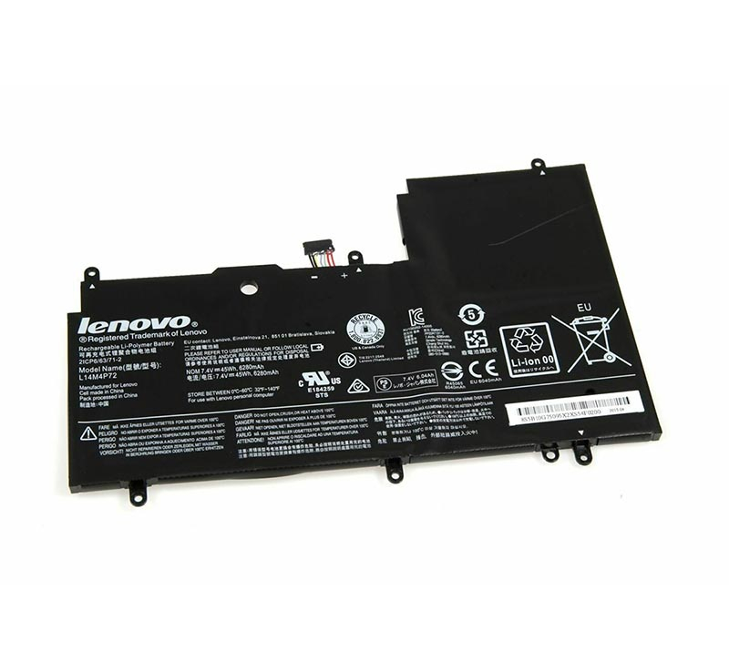 5B10G75095 Lenovo 4-Cell 6280mAh 45Wh 7.4V Li-Ion Batte...