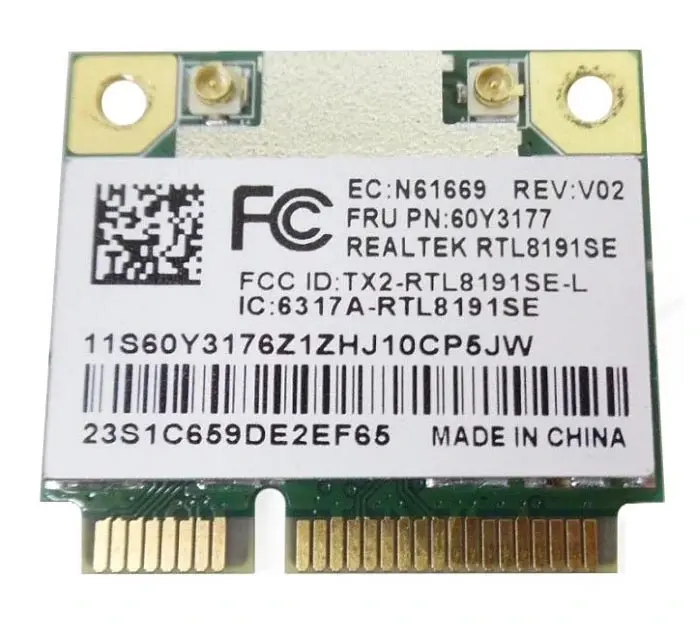 60Y3177 Lenovo IEEE 802.11b/g/n Wireless LAN Mini-PCI E...