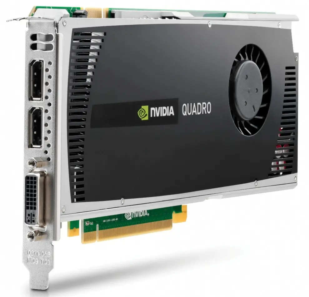 616076-001 HP Nvidia Quadro FX4000 2GB Video Card DVI-I...