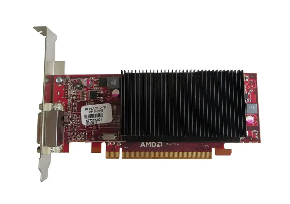 637213-001 HP Firepro 2270 PCI-Express x16 512MB DisplayPort / DVI / VGA Video Graphics Card