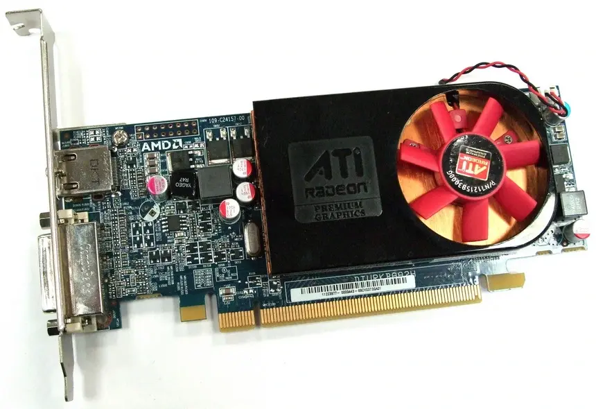 638406-001 HP AMD Radeon HD 6570 2GB DDR3 128-Bit PCI-Express 2.0 x16 Video Graphics Card