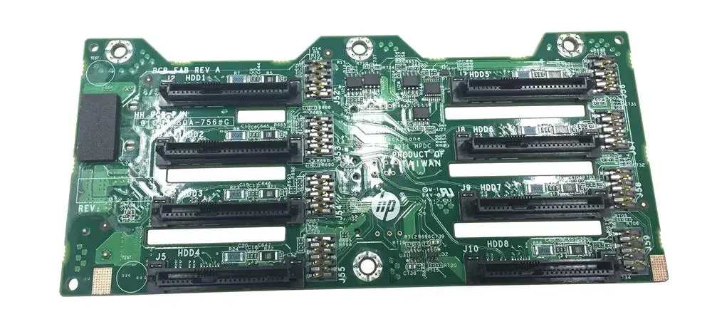 643705-001 HP 8-Bay SFF 2.5-inch Hard Drive Backplane B...