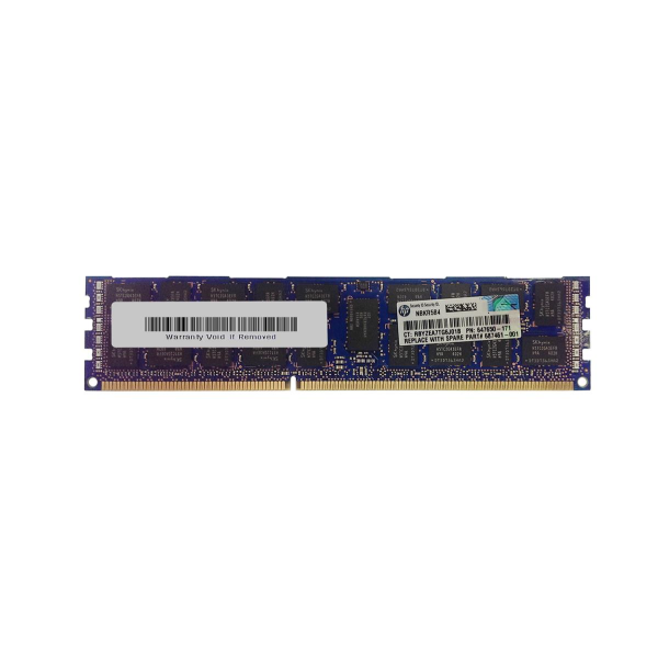 647650-171 HP 8GB DDR3-1333MHz PC3-10600 ECC Registered CL9 240-Pin DIMM 1.35V Low Voltage Dual Rank Memory Module
