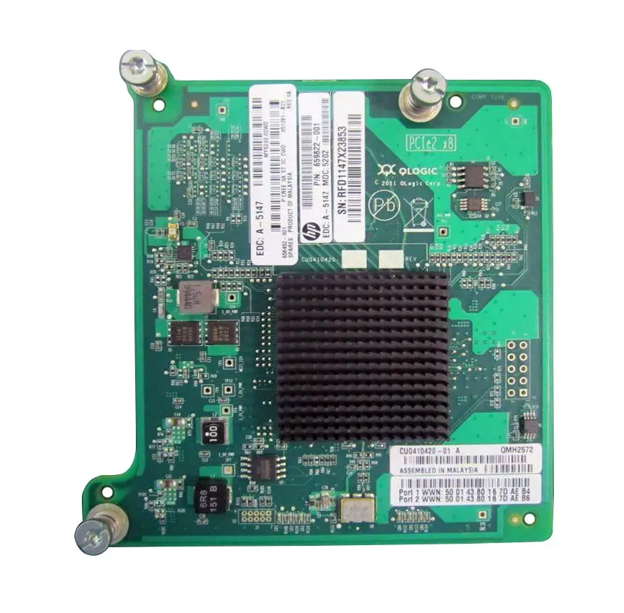 659822-001 HP QMH2572 Fibre Channel 8GB/s PCI-Express Mezzanine Adapter