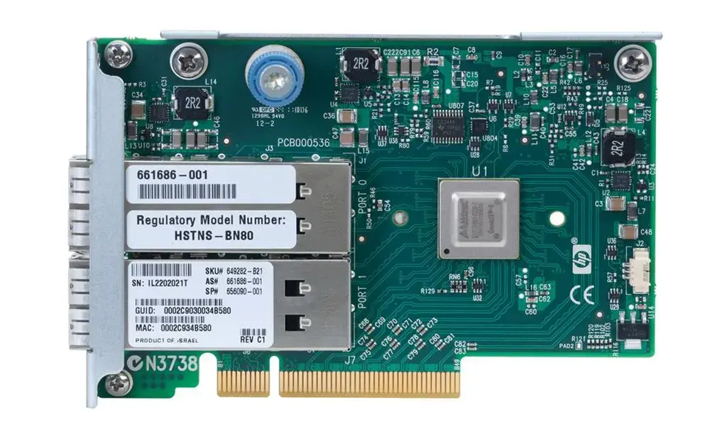 661686-001 HP InfiniBAnd Dual-Port 10 / 40GB 544FLR-QSF...