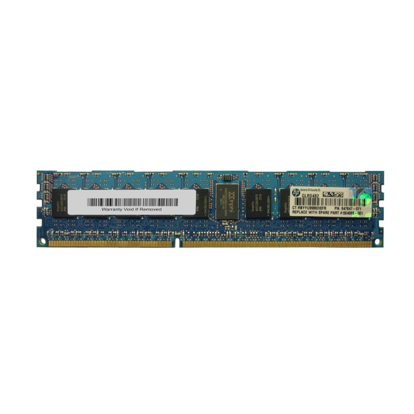 664688-001 HP 4GB DDR3-1333MHz PC3-10600 ECC Registered CL9 240-Pin DIMM 1.35V Low Voltage Single Rank Memory Module