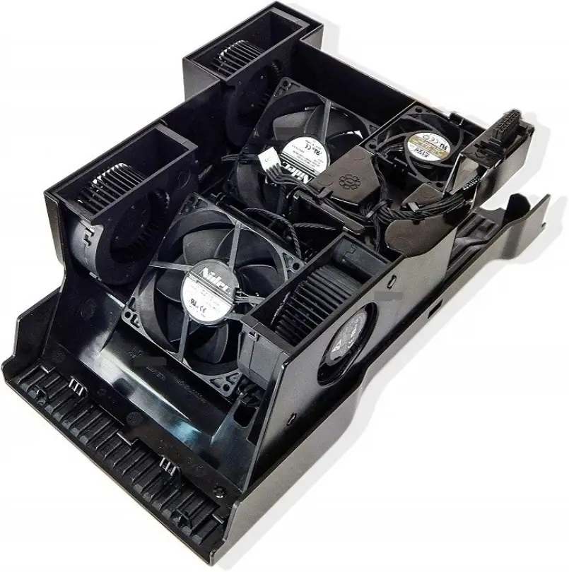 684574-001 HP CPU Cooling Fans and Plastic Housing Asse...
