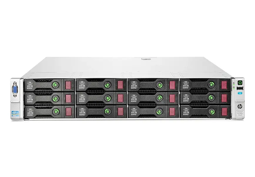 686203-S01 HP ProLiant DL380e G8 Intel Xeon E5-2420 6-Core 1.9GHz 16GB (2x8GB) RAM 2x 460-Watts Power Supply Rack Server