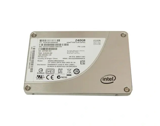 688011-001 HP 240GB SATA 6Gb/s 2.5-inch Solid State Derive