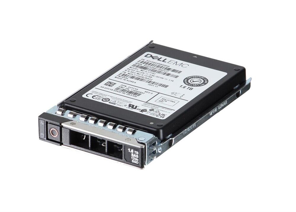 6NF96 DELL 1.6tb Ssd Sas Mix Use 12gbps 512e Tlc 2.5in Form Factor Hot-plug Drive With Tray For 14g Poweredge Server