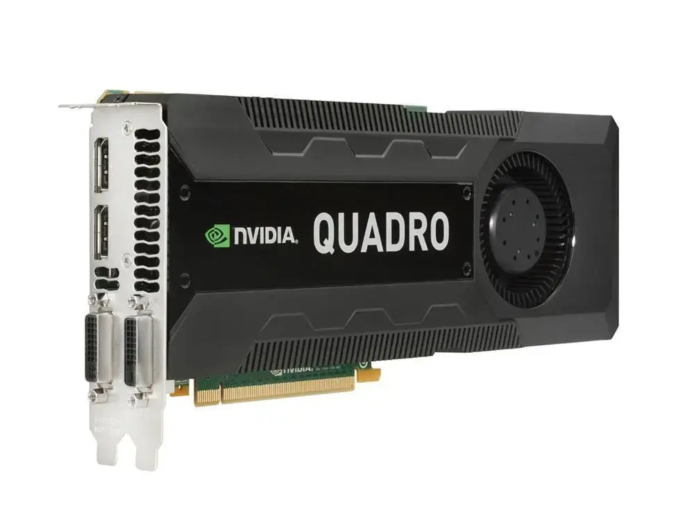 701980-001 HP Nvidia Quadro K5000 PCI-Express 4GB GDDR5 1 x DVI-D 1 x DVI-I 2 x DisplayPort Video Graphics Adapter