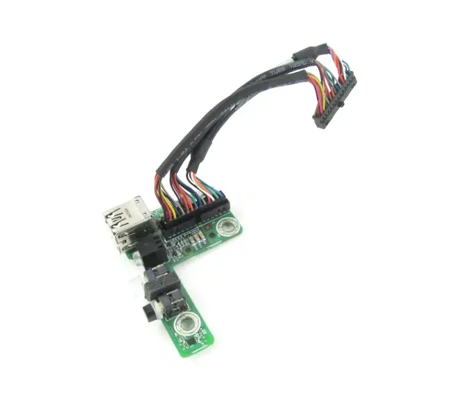 725267-001 HP Front I/O Module Assembly Board with USB Port / Power Button / LED Status and InterConnection Cable for ProLiant DL320e Gen8 Server