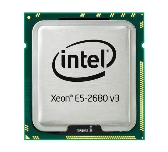 726640-B21 HP Intel Xeon E5-2680v3 12-Core 2.5GHz 30MB L3 Cache 9.6GT/s QPI Speed Socket FCLGA2011-3 22nm 120w Processor
