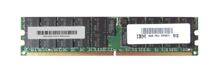 73P2871 IBM 2GB DDR2-400MHz PC2-3200 ECC Registered CL3...