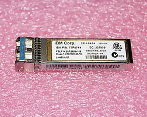 77P8744 IBM 8Gb/s 1310nm 10Km Single-Mode SFP+ Transcei...