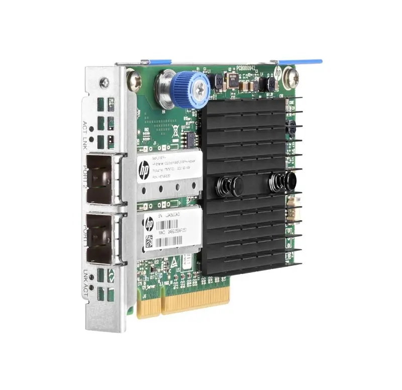 790315-001 HP 10GB 2-Port 546FLR-SFP+ PCI-Express 3.0 X8 Optical Fibre Network Interface Card