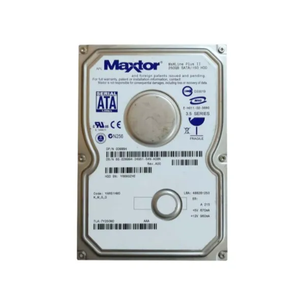 7Y250M0 Maxtor MaXLine Plus II 250GB 7200RPM SATA 3GB/s 3.5-inch Hard Drive