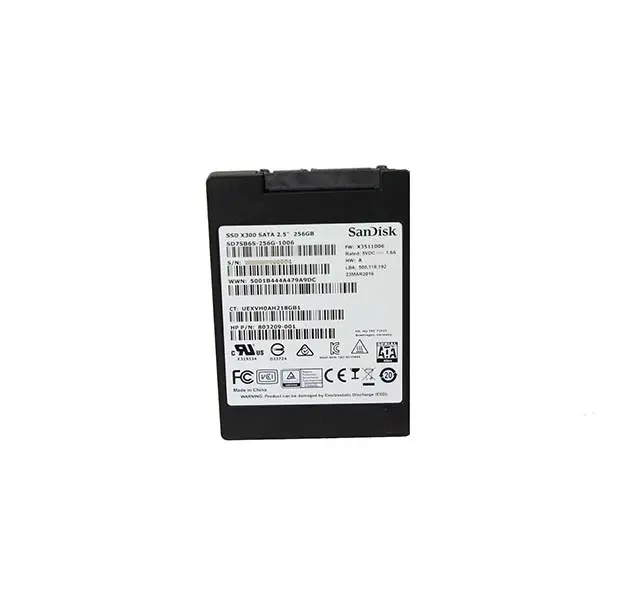 803209-001 HP / SanDisk 256GB SATA 2.5-inch Solid State...