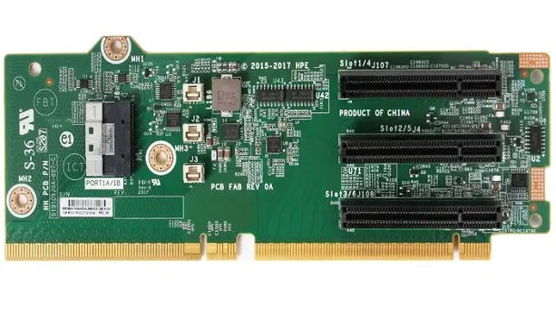 875086-001 HP 3X8 1-Port SAS PCI-Express Riser Card for ProLiant DL380 G10