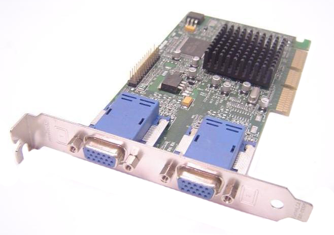 971-0302 Matrox G450 ATX Dual VGA 16MB AGP Video Graphics Card