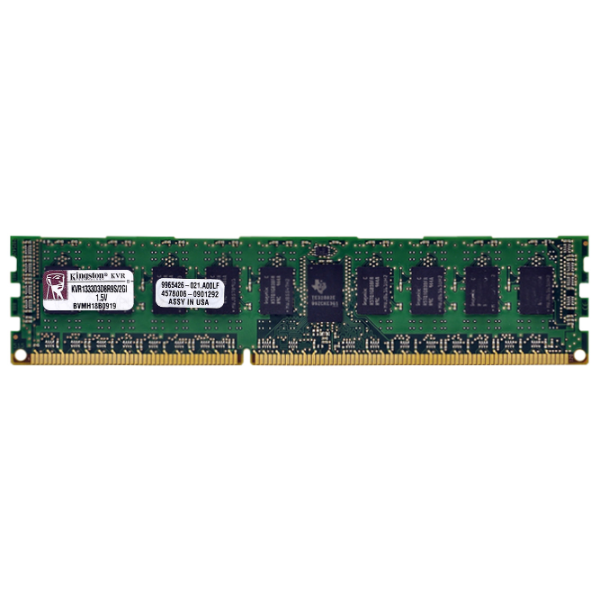 9965426-021.A00LF Kingston 2GB DDR3-1333MHz PC3-10600 ECC Registered CL9 240-Pin DIMM Memory Module