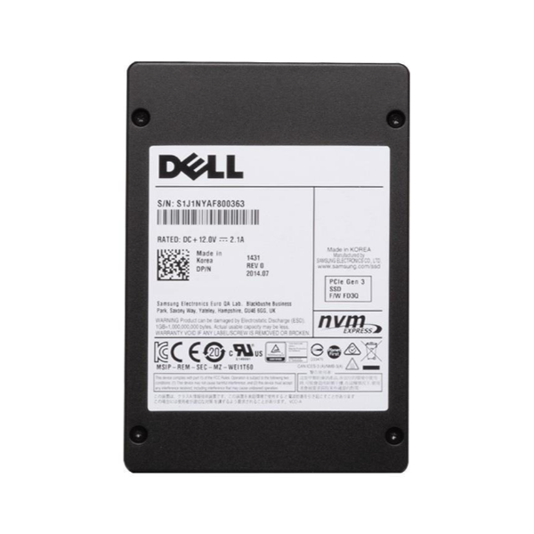 9GCJP Dell 2TB PCI-Express 3.0 x4 (NVMe) Read Intensive...