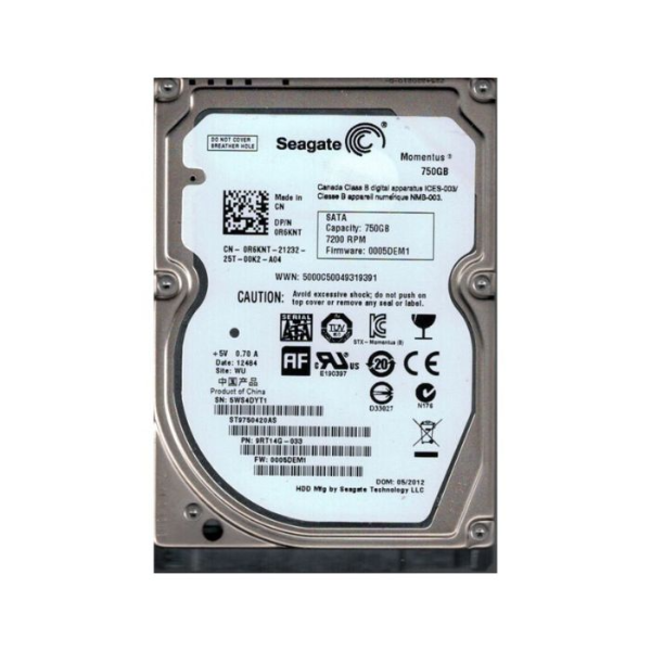 9RT14G-033 Seagate 750GB 7200RPM SATA 3GB/s 2.5-inch Ha...